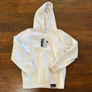 Boring Clothing White Hoodie - Size Small